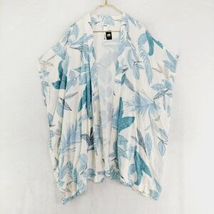 New Roots Viscose Tropical Multi Color Open Cardigan P6982